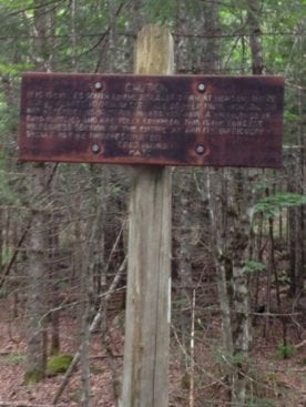 100 mile wilderness sign