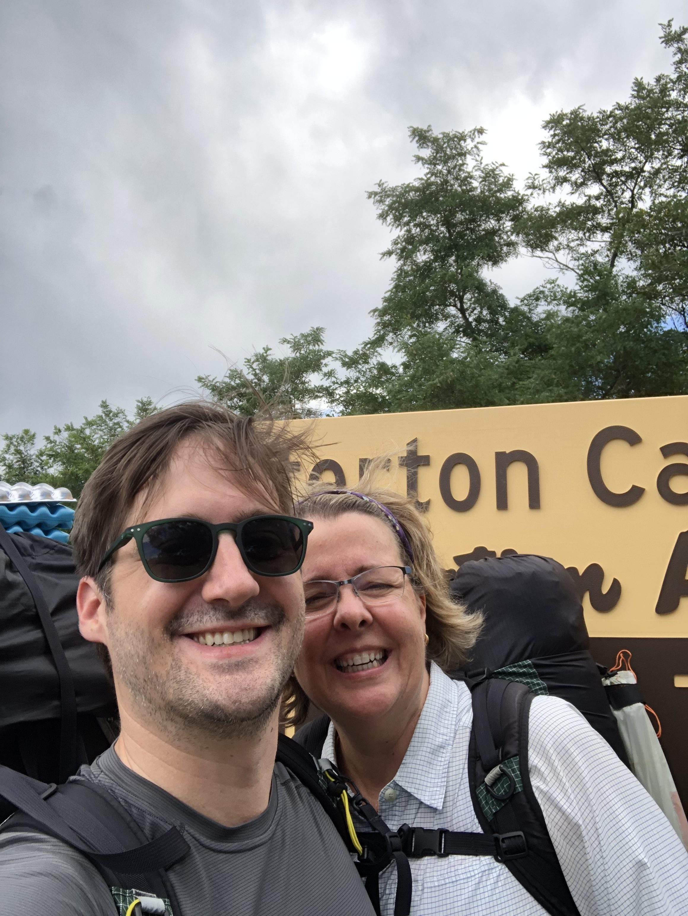 Ellie and Jordan starting the Colorado Trail.