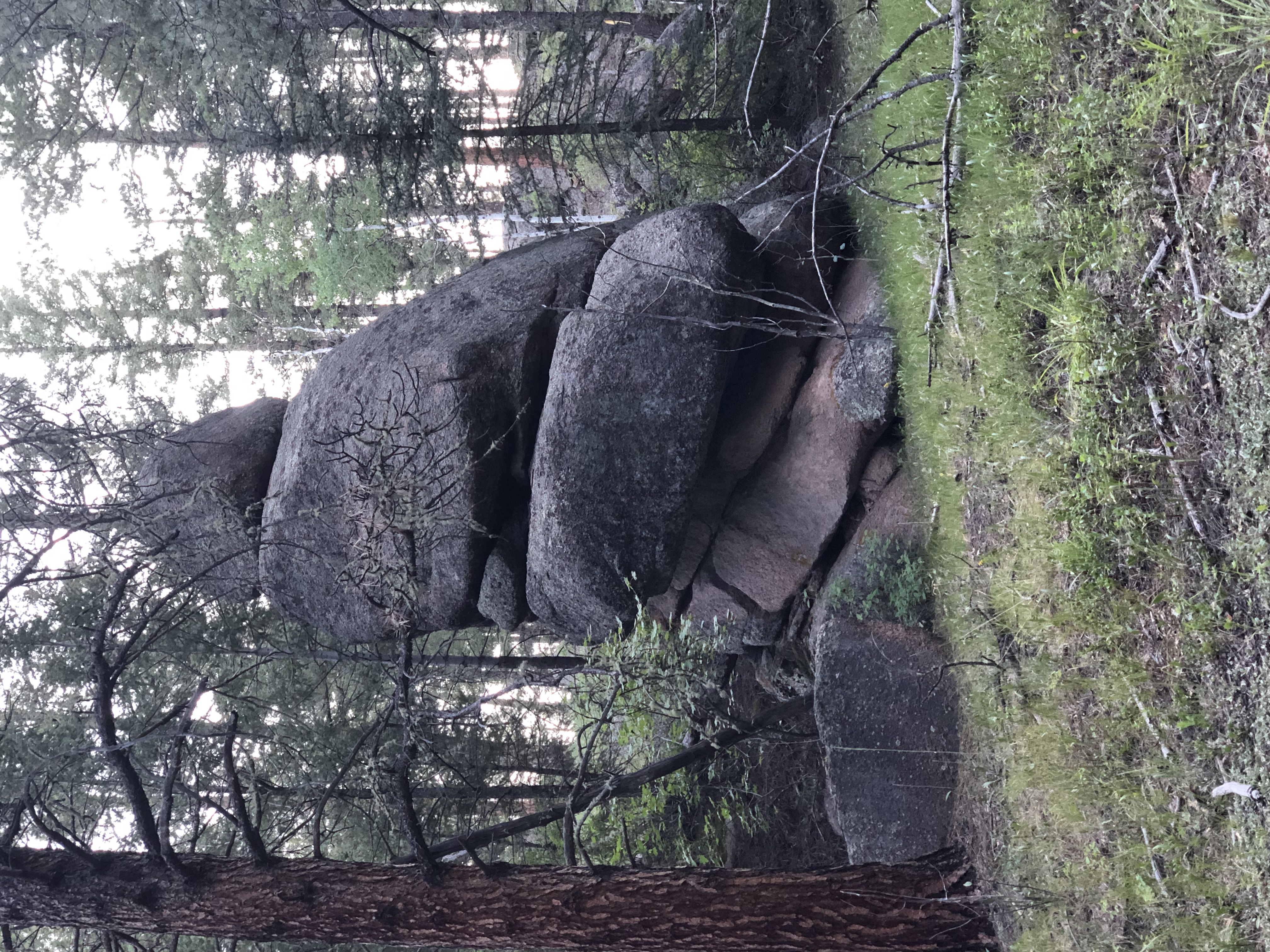 Rock formation in park on the Colorado Trail