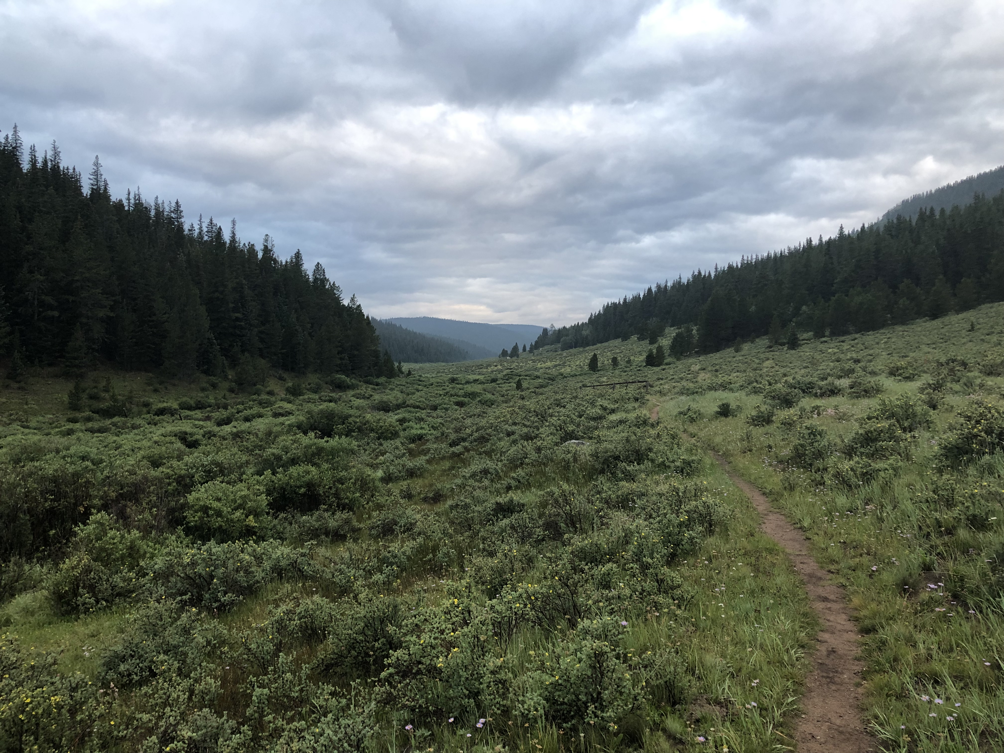 Valley hike just before dark