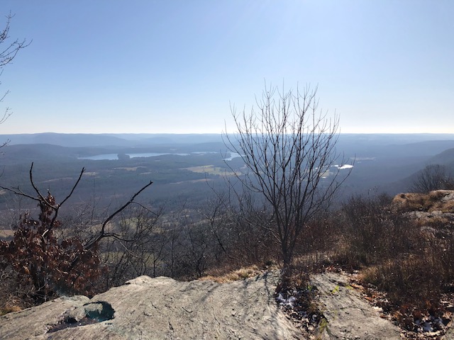 First ledge views.