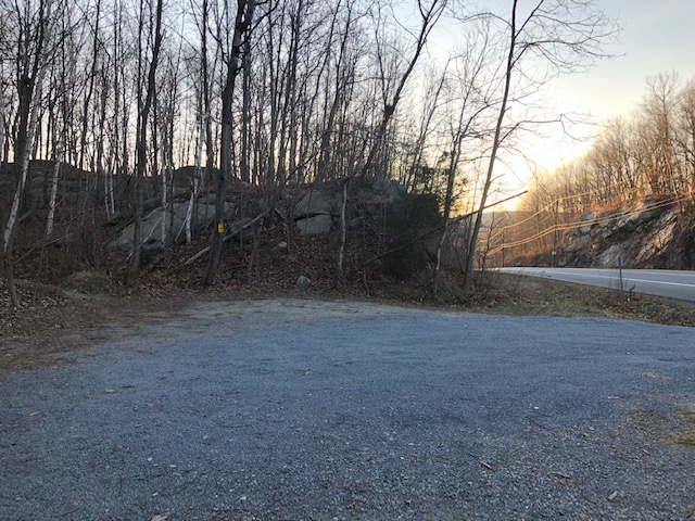 Parking Area at Trailhead for hike to Mt. Egbert