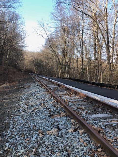 RR Track and Footpath Near Rt. 55