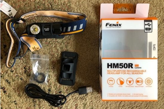 Fenix HM50R Headlamp Review - Package Contents