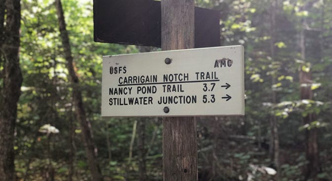 Carrigan Notch Trail on the Desolation Loop