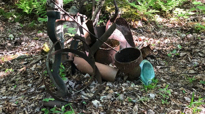 More rusted tools on Thoreau Trail