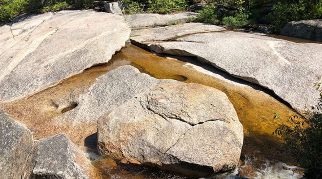 Crossing Over Thoreau Falls