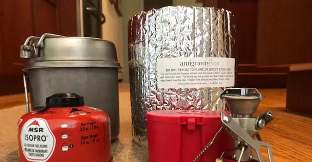 backpacking cooking kit for Colorado Trail