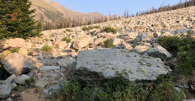 Colorado Trail Day 21 Rock Slide