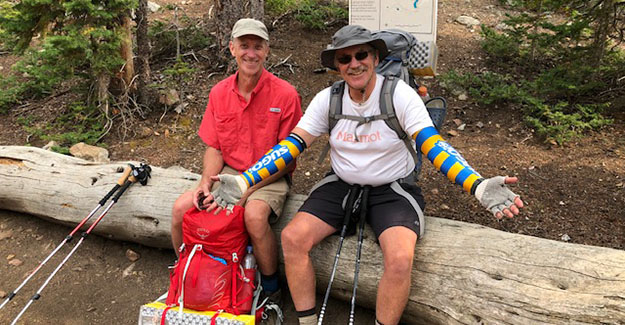 Meeting Pat and Steve on the Colorado Trail near Boss Lake