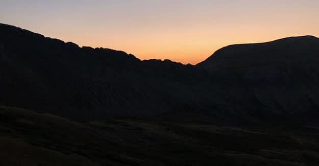 Sunrise from Sanford Saddle on the Colorado Trail