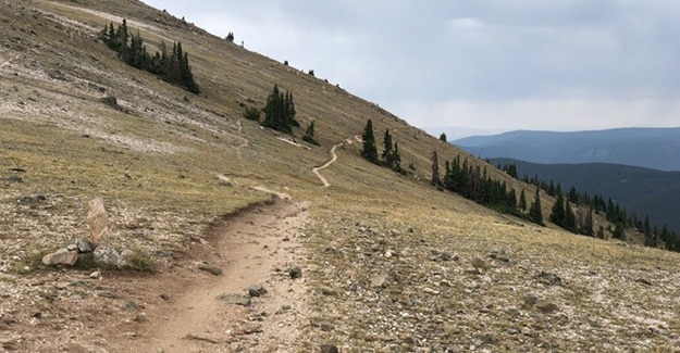 Trail above tree line