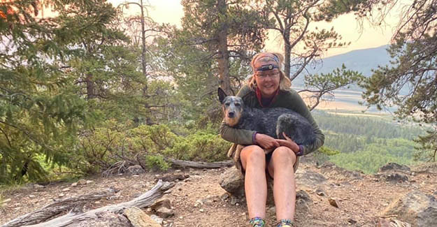 Ellie and Shy Above Twin Lakes