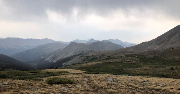 Hiking to Chalk Creek on Day 21 on Colorado Trail