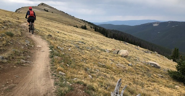 Monarch Pass Colorado Trail Mountain Biker