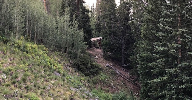 Small Cabin on the Other Side of Hope Pass on the Colorado Trail