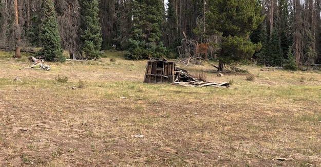 Colorado Trail Day 26 Hiking Past Cabin Remnants