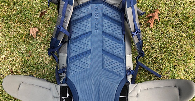 foam back pad on backpack