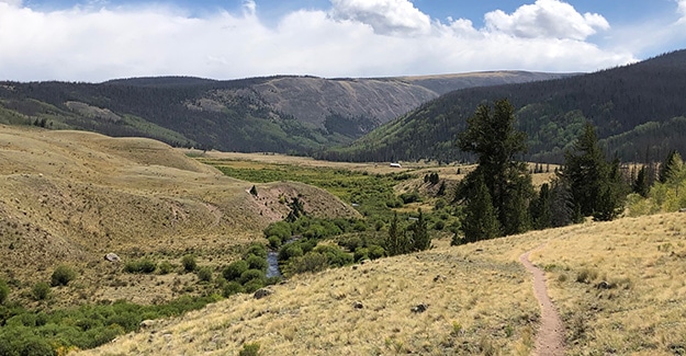 View Over Valley with Small Ranch