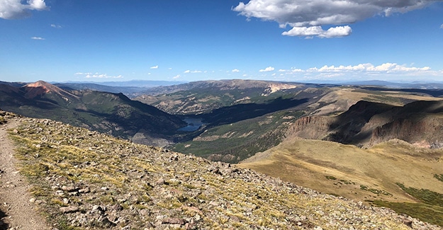 Climbing up to the Divide on the Colorado Trail