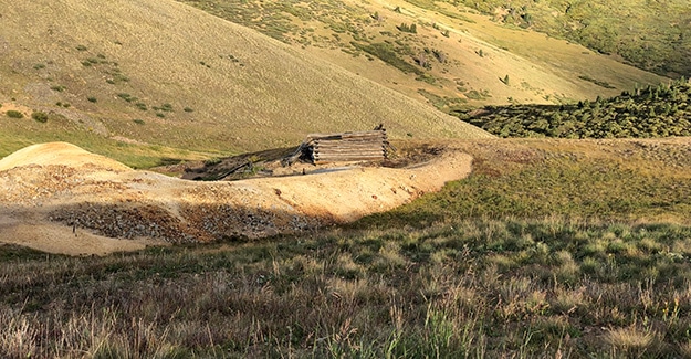 Cabin remnants in Carson Mining Community