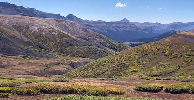 Looking Down Towards Molas Pass on Section 24