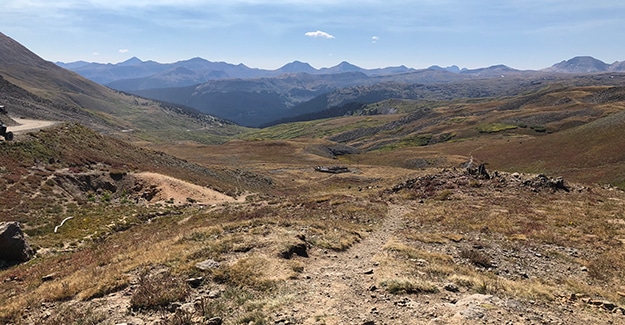 View Over Mining Cabin Near Stony Pass