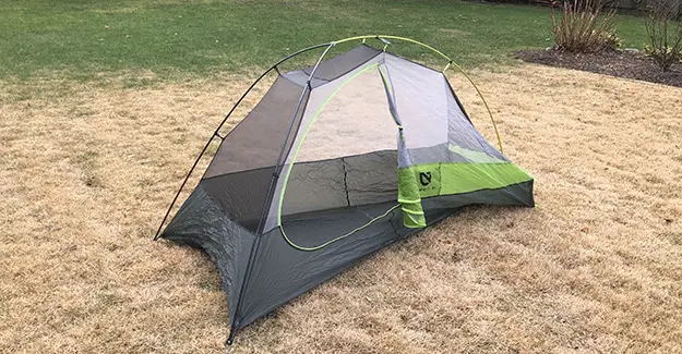 Net body entrance to tent