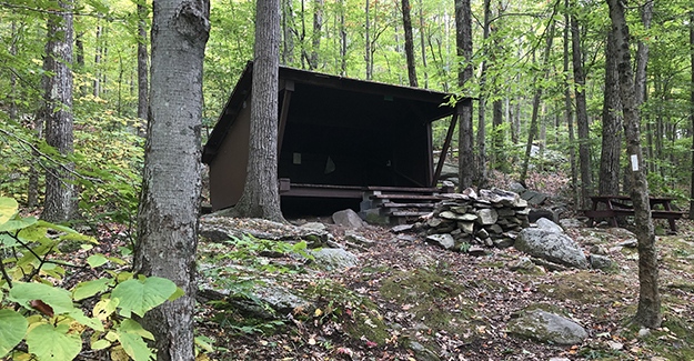 NET Shelter on Trail Near Park