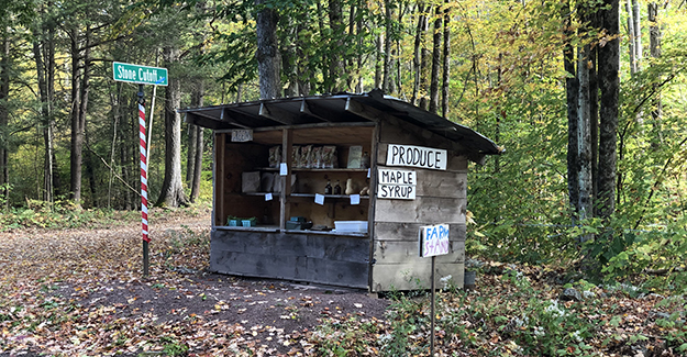 Farm Stand Along the Road Walk