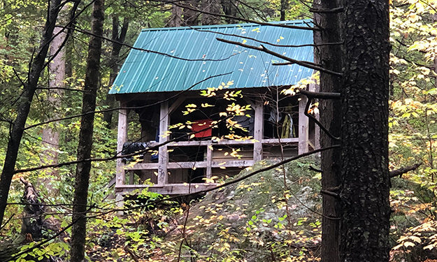 Royalston Shelter at Trailhead