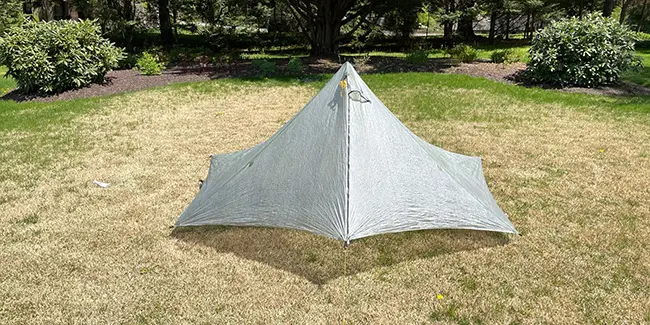 Head on view of Aeon Li Shelter