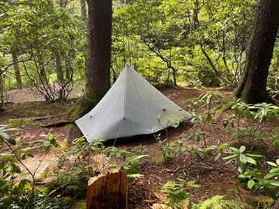 Hexamid Tarptent on Benton MacKaye Trail