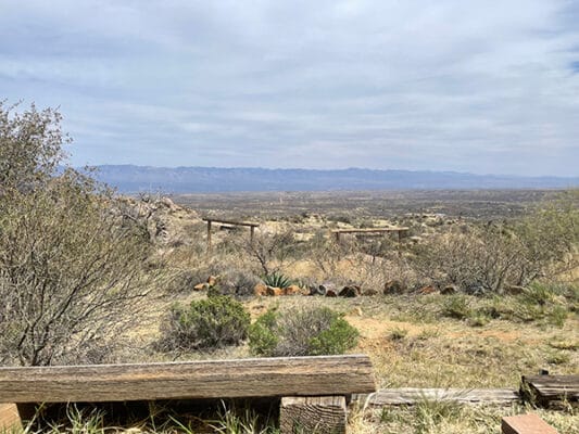 View outside our Casita at High Jinks Ranch