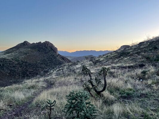 Sunrise in the Superstition Mountains