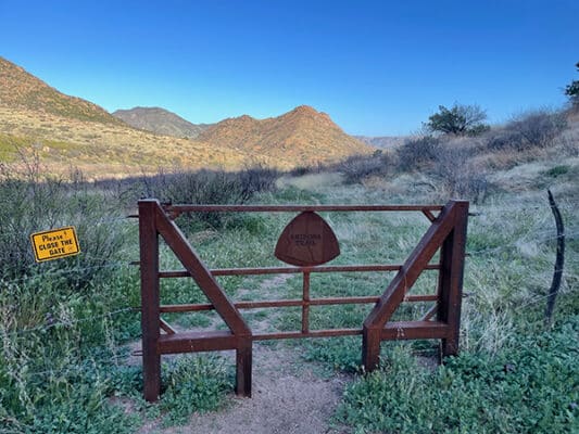 AZT Gate near Boulder Creek