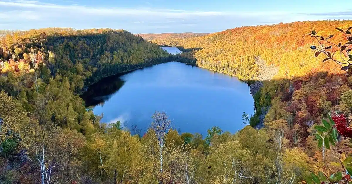 Bean and Bear Lakes on the Superior Trail