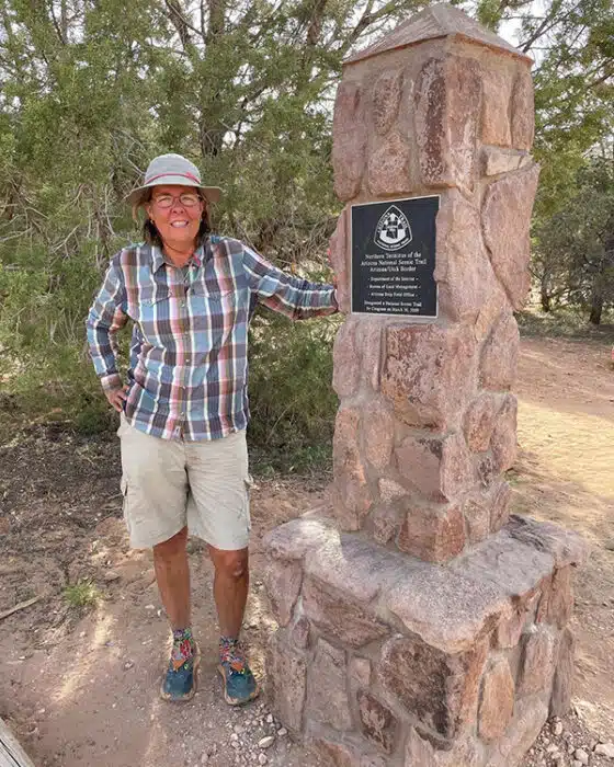 Northern Terminus of the AZT with Average Hiker