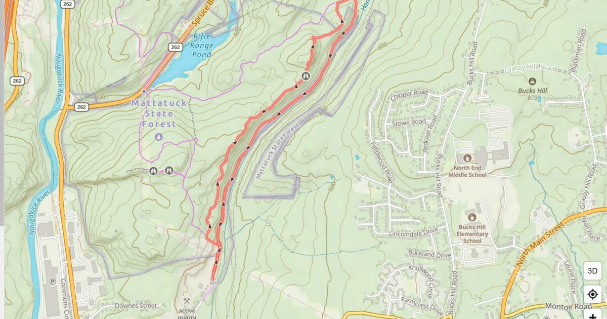 Map with Hancock Loop Trail