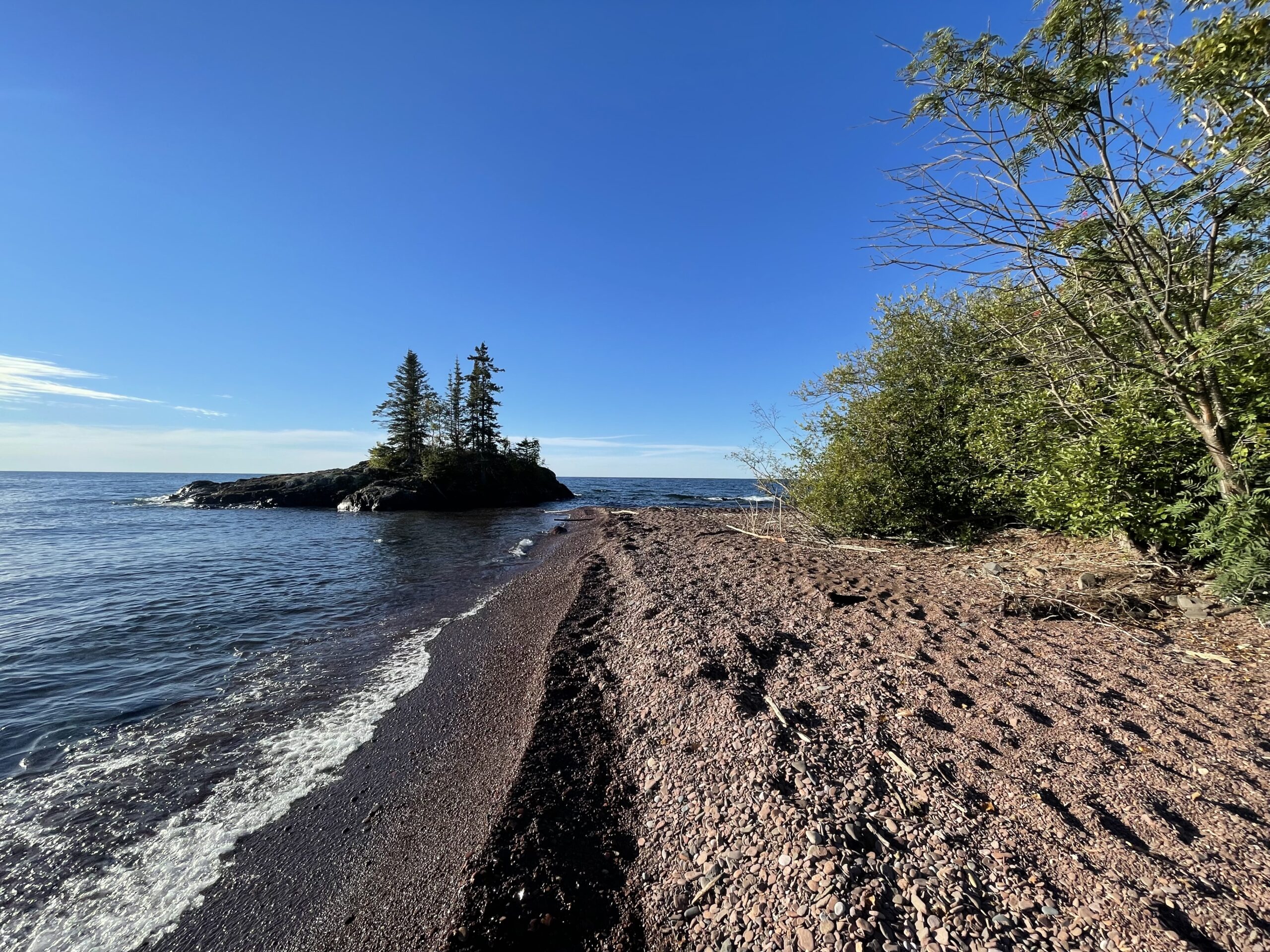 Superior Trail beach walk.