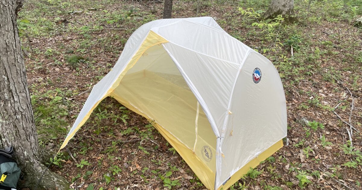 Big Agnes Tiger Wall set up off trail.