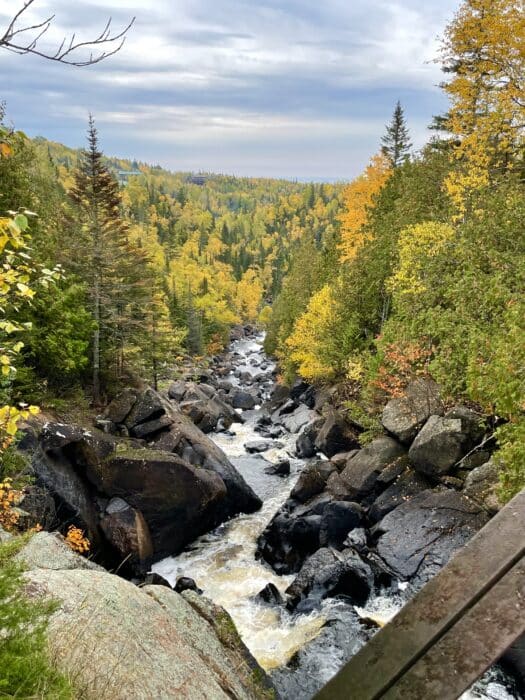 Temperance River in the Fall on the Superior Trail.