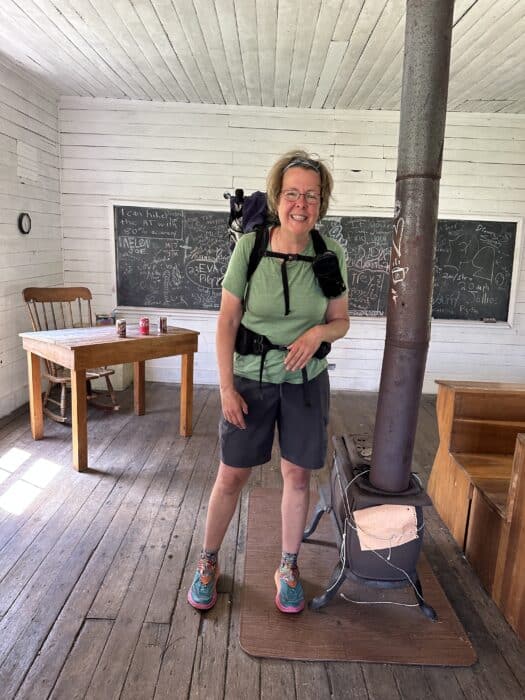 An old school house on the Appalachian Trail in Virginia