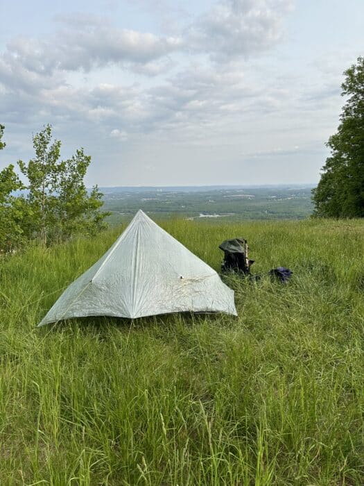 Zpacks Plex Solo I used on the second half of the Appalachian Trail