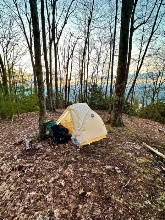 Tiger Wall UL1 tent on the Appalachian Trail near Damascus, Virginia.